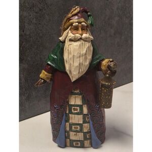 Jim Shore Heartwood Creek Santa with Lantern Figurine Ornament B107461 2002